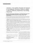 Research paper thumbnail of Arterolane, a New Synthetic Trioxolane for Treatment of Uncomplicated Plasmodium falciparum Malaria: A Phase II, Multicenter, Randomized, Dose‐Finding Clinical Trial