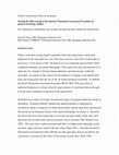 Research paper thumbnail of Testing the H60 concept in the Interior Watershed Assessment Procedure by process hydrology studies. For submission to Streamline once second year data has been worked into the material