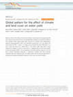 Research paper thumbnail of Global pattern for the effect of climate and land cover on water yield