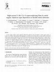 Research paper thumbnail of High-current Y–Ba–Cu–O superconducting films by metal organic chemical vapor deposition on flexible metal substrates