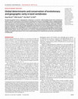 Research paper thumbnail of Global determinants and conservation of evolutionary and geographic rarity in land vertebrates