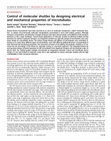 Research paper thumbnail of Control of molecular shuttles by designing electrical and mechanical properties of microtubules