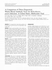 Research paper thumbnail of A comparison of three fingerstick, whole blood antibody tests for Helicobacter pylori infection: a United States, multicenter trial