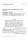 Research paper thumbnail of Preparation of eco-friendly graphene oxide from agricultural wastes for water treatment