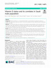 Research paper thumbnail of Vitamin D status and its correlates in Saudi male population