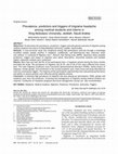 Research paper thumbnail of Prevalence, predictors and triggers of migraine headache among medical students and interns in King Abdulaziz University, Jeddah, Saudi Arabia