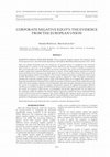 Research paper thumbnail of Corporate Negative Equity: The Evidence from the European Union