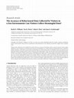 Research paper thumbnail of The Accuracy of Behavioural Data Collected by Visitors in a Zoo Environment: Can Visitors Collect Meaningful Data?