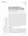 Research paper thumbnail of Climate Change Effects on Secondary Compounds of Forest Trees in the Northern Hemisphere