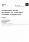 Research paper thumbnail of Passive Adsorption of Volatile Monoterpene in Pest Control: Aided by Proximity and Disrupted by Ozone