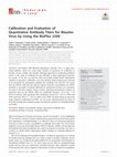 Research paper thumbnail of Calibration and Evaluation of Quantitative Antibody Titers for Measles Virus by Using the BioPlex 2200