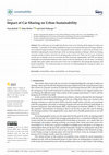 Research paper thumbnail of Impact of Car Sharing on Urban Sustainability