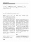 Research paper thumbnail of Two cases of eating disorder revealed by the breakout of acute kidney injury after angiotensin II receptor blocker administration