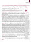 Research paper thumbnail of Global patterns in monthly activity of influenza virus, respiratory syncytial virus, parainfluenza virus, and metapneumovirus: a systematic analysis