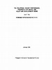 Research paper thumbnail of The Philippines: Recent Performance, Prospects for 1991-1992, Policy and Development Issues