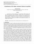 Research paper thumbnail of Classification of 2D Cellular Automata Uniform Group Rules