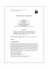 Research paper thumbnail of Variants of Military Communications