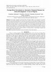 Research paper thumbnail of Foreign Direct Investment as Alternative Financial Measure for Africa Development: A Case of Nigeria