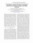 Research paper thumbnail of A Quantitative Analysis of the Wear of Aluminum in the Presence of Polytron Additive in the Helix Lubricant