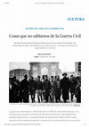 Research paper thumbnail of Cosas que no sabíamos de la Guerra Civil