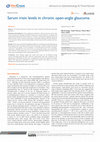 Research paper thumbnail of Serum irisin levels in chronic open-angle glaucoma