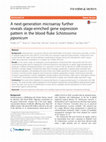 Research paper thumbnail of A next-generation microarray further reveals stage-enriched gene expression pattern in the blood fluke Schistosoma japonicum