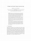 Research paper thumbnail of A Simple and Flexible Timing Constraint Logic