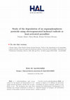 Research paper thumbnail of Study of the degradation of an organophosphorus pesticide using electrogenerated hydroxyl radicals or heat-activated persulfate