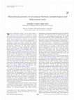 Research paper thumbnail of Hierarchical patterns of covariance between morphological and behavioural traits