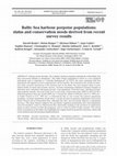 Research paper thumbnail of Baltic Sea harbour porpoise populations: status and conservation needs derived from recent survey results