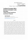 Research paper thumbnail of Lembaga Keuangan Mikro Berbasis Kelompok Usaha Bersama; Sebuah Strategi Pengentasan Kemiskinan Struktural