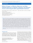 Research paper thumbnail of Effects of Copper on Olfactory, Behavioral, and Other Sublethal Responses of Saltwater Organisms: Are Estimated Chronic Limits Using the Biotic Ligand Model Protective?