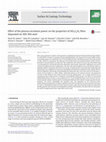 Research paper thumbnail of Effect of the plasma excitation power on the properties of SiOxCyHz films deposited on AISI 304 steel