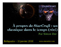 Research paper thumbnail of À propos de StarCraft: un classique dans le temps (réel)