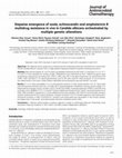 Research paper thumbnail of Stepwise emergence of azole, echinocandin and amphotericin B multidrug resistance in vivo in Candida albicans orchestrated by multiple genetic alterations