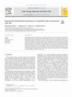 Research paper thumbnail of Experimental photothermal performance of nanofluids under concentrated solar flux.pdf