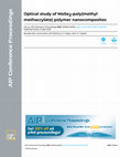 Research paper thumbnail of Optical study of MoSe2-poly(methyl methacrylate) polymer nanocomposites