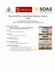 Research paper thumbnail of The (SCOPUS / ISI) SOAS GLOCAL AFALA 2022- Video of the Chair