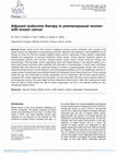 Research paper thumbnail of Adjuvant endocrine therapy in premenopausal women with breast cancer