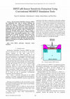 Research paper thumbnail of ISFET pH-Sensor Sensitivity Extraction Using Conventional MOSFET Simulation Tools