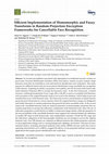 Research paper thumbnail of Efficient Implementation of Homomorphic and Fuzzy Transforms in Random-Projection Encryption Frameworks for Cancellable Face Recognition