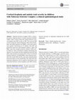 Research paper thumbnail of Cortical dysplasia and autistic trait severity in children with Tuberous Sclerosis Complex: a clinical epidemiological study