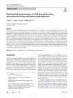 Research paper thumbnail of Exploring Staff Implementation of a Self-directed Parenting Intervention for Parents with Mental Health Difficulties