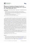 Research paper thumbnail of Response to Comment on Giuseppe Genchi et al. Mercury Exposure and Heart Diseases. Int. J. Environ. Res. Public Health 2017, 14, 74