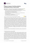 Research paper thumbnail of Progress to Improve Oral Bioavailability and Beneficial Effects of Resveratrol