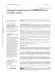 Research paper thumbnail of Integrated results from the COPERNICUS and GALILEO studies