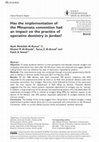 Research paper thumbnail of Has the implementation of the Minamata convention had an impact on the practice of operative dentistry in Jordan?