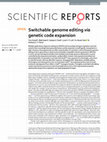 Research paper thumbnail of Switchable genome editing via genetic code expansion