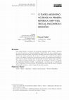 Research paper thumbnail of O Teatro argentino no Brasil na Primeira República (1889-1930): trocas, encontros e reflexões