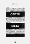 Research paper thumbnail of Obiter Dicta